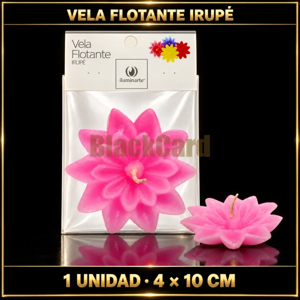 VELA FLOTANTE IRUPE x 1 UND 4x10 CM