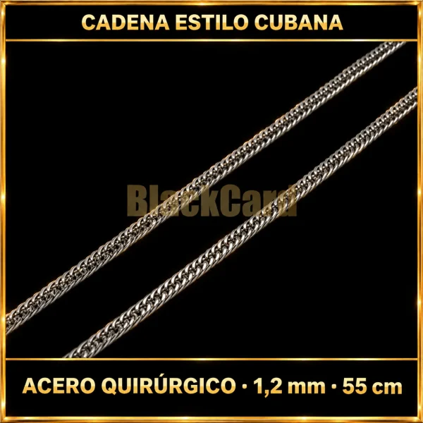 CADENA ESTILO CUBANA (1.2mm - 55cm) (A.Q.)